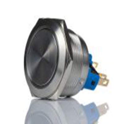 RS PRO,811-8480, 按钮开关, Φ22 mm开孔, 面板安装, 瞬时型操作, 白色LED, 单刀双掷, IP65, IP40 250 V 交流