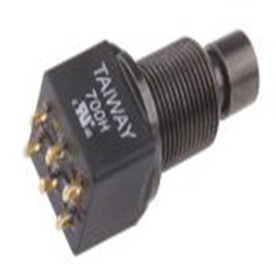 RS PRO,820-0491, 按钮开关, PCB安装, 闭锁操作, 黑色LED, 双刀双掷, IP40 28 V dc 125 V 交流