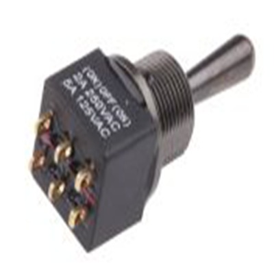 RS PRO,820-0510, 扳钮开关, 双刀双掷, 开 - 关 - 开操作, 5 A 28 V dc, PCB安装, 焊接端子, IP40