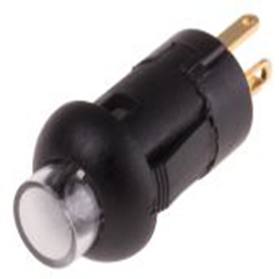 RS PRO,820-7533P, 照明 微型按钮开关, Φ8 mm开孔, PCB安装, 瞬时型操作, 绿色LED, 单刀单掷 30 V dc 30 V 交流