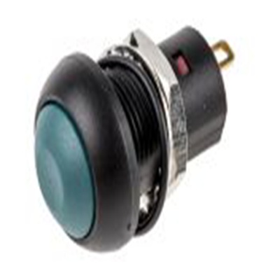 RS PRO,820-7552P, 微型按钮开关, Φ13.6 mm开孔, PCB安装, 闭锁操作, 绿色LED, 单刀单掷, IP40 24 V dc 30 V 交流