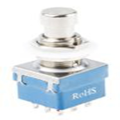 RS PRO,846-6736, 按钮开关, Φ12.2 mm开孔, PCB安装, 闭锁操作, 三刀双掷 24 V dc 250 V 交流