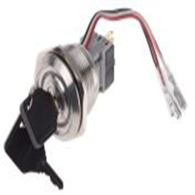 RS PRO,877-1909, 2档 钥匙开关, 单刀双掷, 5 A触点, 焊接端子, IP40, AV03L系列