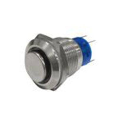 RS PRO,111-3772, 照明 按钮开关, Φ19.2 mm开孔, 面板安装, 瞬时型操作, 绿色LED, 双刀双掷, IP40 12 V dc 250 V 交流