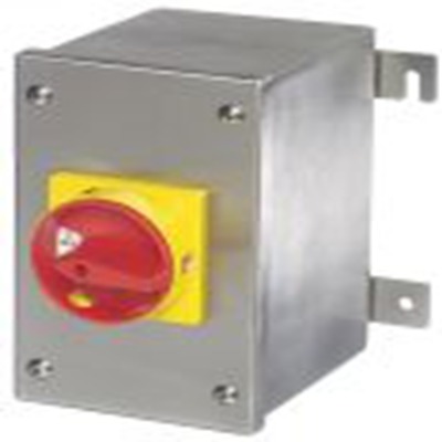 RS PRO,136-5282, 3 隔离开关, 4极, 面板安装 25 A, IP65 45 kW, 红色把手