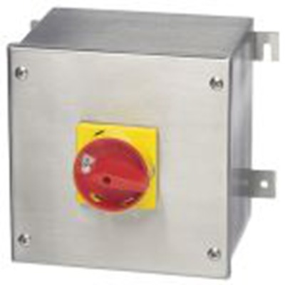 RS PRO,136-5284, 3 隔离开关, 4极, 面板安装 63 A, IP65 45 kW, 红色把手