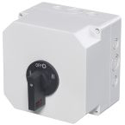 RS PRO,136-5288, 3 隔离开关, 2极, 面板安装 63 A, IP65 37 kW, 黑色把手