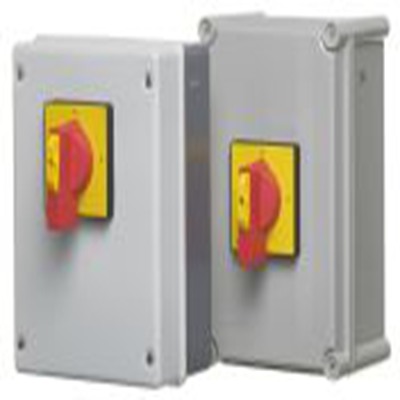 RS PRO,136-5290, 3 隔离开关, 4极, 面板安装 63 A, IP54 45 kW, 红色把手