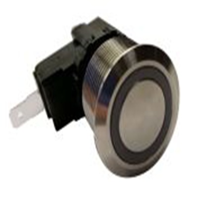 RS PRO,175-8803, 照明 按钮开关, Φ22.2 mm开孔, 面板安装, 瞬时型操作, 白色LED, 单刀单掷, IP40 250 V 交流