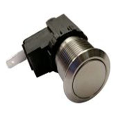 RS PRO,175-8365, 按钮开关, Φ19.1 mm开孔, 面板安装, 瞬时型操作, 单刀单掷, IP40 36 V dc 250 V 交流, MW19系列