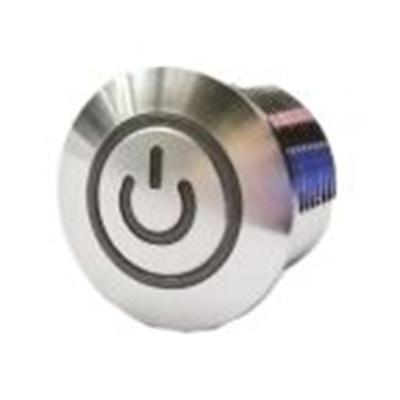 RS PRO,175-9339, 照明 按钮开关, Φ16 mm开孔, 面板安装, 瞬时型操作, 白色LED, 单刀单掷, IP40 36 V dc, MPB16系列