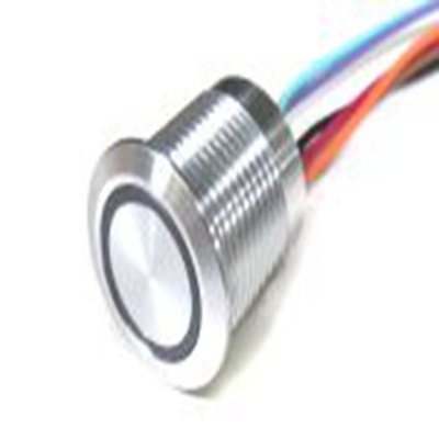 RS PRO,175-9517, 电容式 触摸开关, RGBLED 照明, 24V, 1 A NPN, 闭锁, 瞬时型, IP68