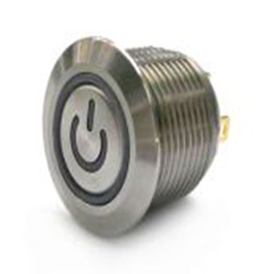 RS PRO,175-9501, 照明 按钮开关, Φ16 mm开孔, 面板安装, 瞬时型操作, 绿色LED, 单刀单掷, IP40 36 V dc, MPB16系列