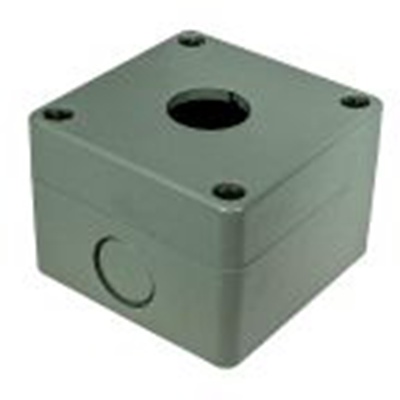 RS PRO,194-7455,1孔 按钮盒, Φ22 mm孔径, 灰色 ABS外壳, IP65, 最高-25 °C, 70 mm x 51 mm x 51 mm, CCS系列