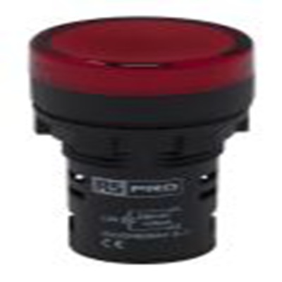 RS PRO,763-7946, 红色 圆形 指示灯, Φ22 mm开孔, LED, 230 V ac, 20 mA, 聚碳酸脂主体, 面板安装, IP65 LEDtec系列