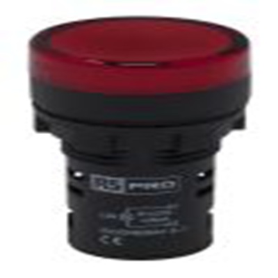RS PRO,791-8573, 红色 圆形 指示灯, Φ22 mm开孔, LED, 12 V ac/dc, 20 mA, 聚碳酸脂主体, 面板安装, IP65 LEDtec系列