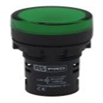 RS PRO,791-8582, 绿色 圆形 指示灯, Φ22 mm开孔, LED, 12 V ac/dc, 20 mA, 聚碳酸脂主体, 面板安装, IP65 LEDtec系列