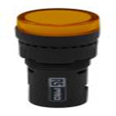 RS PRO,909-2477, 黄色 圆形 指示灯, Φ16 mm开孔, LED, 24 V ac/dc, 20 mA, 聚碳酸脂主体, 面板安装, IP40 LEDtec16系列