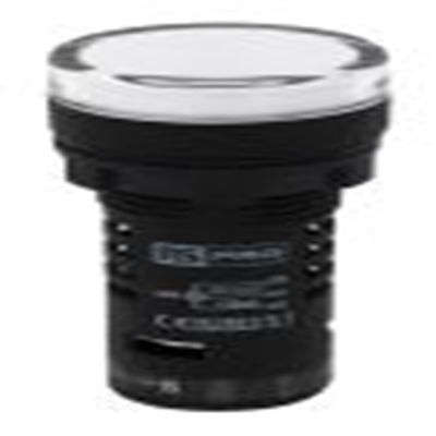 RS PRO,909-2522, 白色 圆形 指示灯, Φ22 mm开孔, LED, 24 V ac/dc, 20 mA, 聚碳酸脂主体, 面板安装, IP65 LEDtec系列