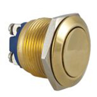 RS PRO,914-3569, 按钮开关, Φ19 mm开孔, 面板安装, 瞬时型操作, 单刀单掷, IP65 36 V dc