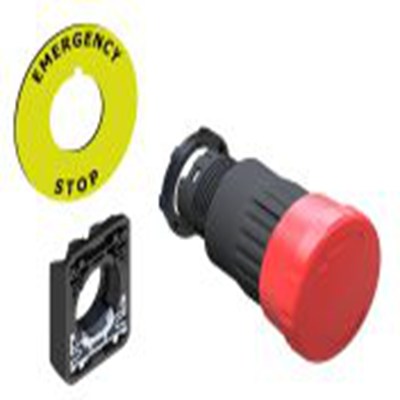 RS PRO,139-968,Φ22.5 mm, GCX4580系列 紧急停止按钮, 面板安装, IP20, IP65, 钥匙释放, 红色