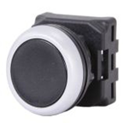 RS PRO,188-1127, 黑色 圆形 按钮头, Φ22 mm开孔, Φ30.2 mm按钮, 弹簧复位, IP65, RSEG系列