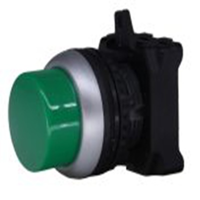 RS PRO,188-1130, 绿色 圆形 按钮头, Φ22 mm开孔, Φ30.2 mm按钮, 弹簧复位, IP65, RSEG系列