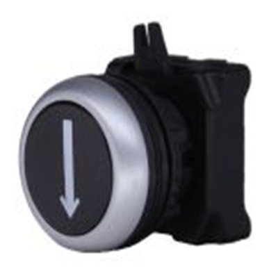 RS PRO,188-1139, 黑色 圆形 按钮头, Φ22 mm开孔, Φ30.2 mm按钮, 弹簧复位, IP65, RSEG系列