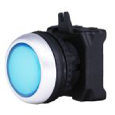 RS PRO,188-1141, 蓝色 圆形 按钮头, Φ22 mm开孔, Φ30.2 mm按钮, 弹簧复位, IP65, RSEG系列