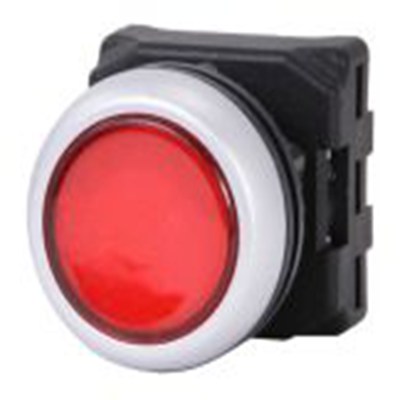 RS PRO,188-1142, 红色 圆形 按钮头, Φ22 mm开孔, Φ30.2 mm按钮, 弹簧复位, IP65, RSEG系列