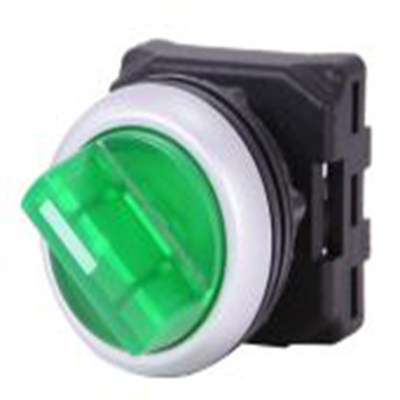 RS PRO,188-1162, 3档 照明 选择器开关头, Φ22 mm开孔 绿色, 闭锁, IP65