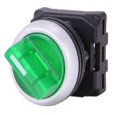 RS PRO,188-1164, 3档 照明 选择器开关头, Φ22 mm开孔 绿色, 弹簧复位, IP65