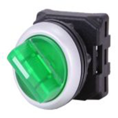 RS PRO,188-1165, 3档 照明 选择器开关头, Φ22 mm开孔 绿色, 弹簧复位, IP65