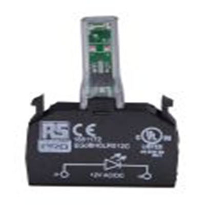 RS PRO,188-1173, 包含LED 照明块, 蓝色灯, 照明块, 12 V ac/dc, RSE系列