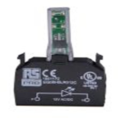 RS PRO,188-1176, 包含LED 照明块, 黄色灯, 照明块, 12 V ac/dc, RSE系列