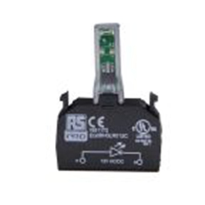 RS PRO,188-1178, 包含LED 照明块, 琥珀色灯, 照明块, 12 V ac/dc, RSE系列