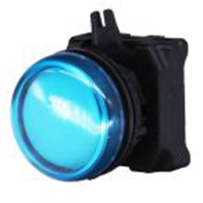 RS PRO,188-1202, 圆形 指示灯头, Φ22.5 mm开孔, 蓝色光, 面板安装, IP65