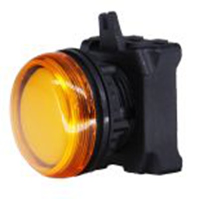 RS PRO,188-1207, 圆形 指示灯头, Φ22.5 mm开孔, 琥珀色光, 面板安装, IP65
