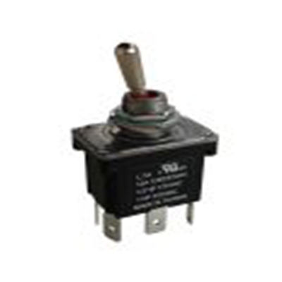RS PRO,206-6975, 扳钮开关, 双刀双掷, 接通 -（接通）操作, 12 A, PCB安装, 焊接端子, IP68