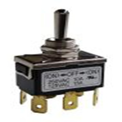 RS PRO,206-6987, 扳钮开关, 双刀双掷, 开 - 关 - 开操作, 10 A, PCB安装, 焊接端子, IP40