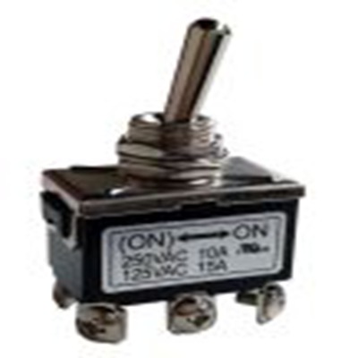 RS PRO,206-6988, 扳钮开关, 双刀双掷, 接通 -（接通）操作, 10 A, PCB安装, 螺钉端子, IP40