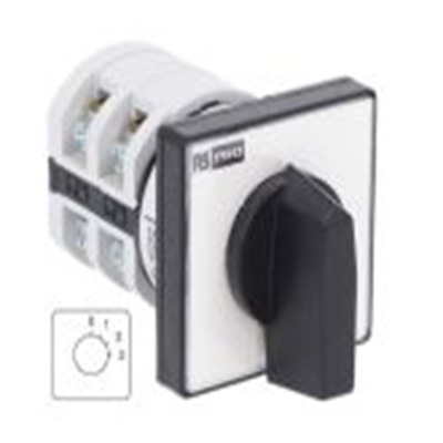 RS PRO,208-3901,4档, 30 ° 16 A, 单相, 旋钮执行器, IP20