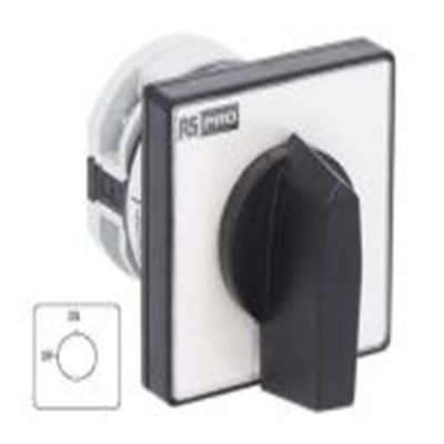RS PRO,208-3905,2档, 90 ° 16 A, 单相, 旋钮执行器, IP20