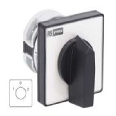 RS PRO,208-3909,3档, 60 ° 20 A, 单相, 旋钮执行器, IP20