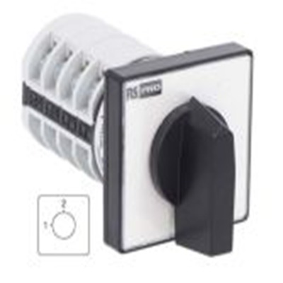 RS PRO,208-3918,2档, 90 ° 20 A, 三相, 旋钮执行器, IP20