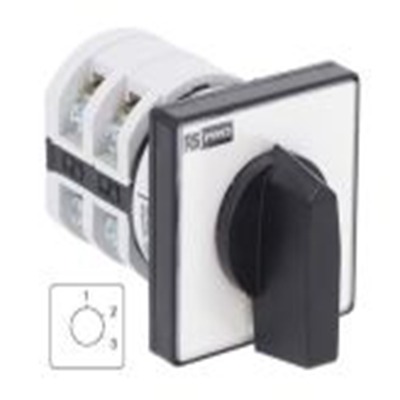 RS PRO,208-3920,3档, 60 ° 20 A, 单相, 旋钮执行器, IP20