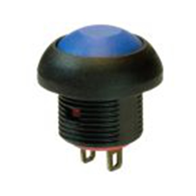 RS PRO,209-9077, 按钮开关, Φ13.6 mm开孔, 面板安装, 断开-接通操作, 橙色LED, 单刀单掷, IP40 36 V dc 50 V 交流, PAS6系列