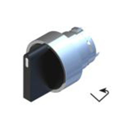 RS PRO,238-3920, 2档 选择器开关头, Φ22.5 mm开孔, 弹簧复位, IP65