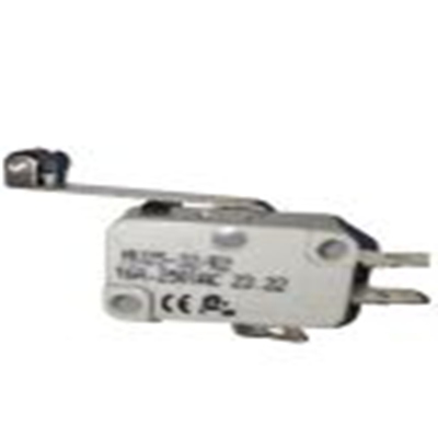 RS PRO,249-6856, 长滚轮杠杆 微型开关, 单刀双掷, 220 V dc, 250 V 交流, 16 A触点, 快速连接端, 操作力125g, IP40