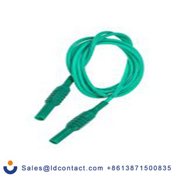 RS PRO,203-5551,连接器测试引线 4 mm 连接器测试线 10A, 1.5 m线长, 1 kV, 绿色